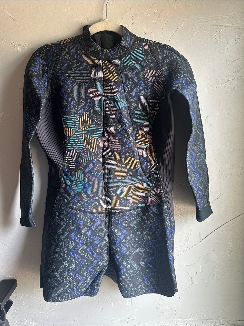 Prana Kealli 2mm Hyperstretch Shorty Wetsuit XL Long Sleeve Surf SUP Paddle